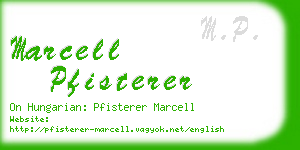 marcell pfisterer business card